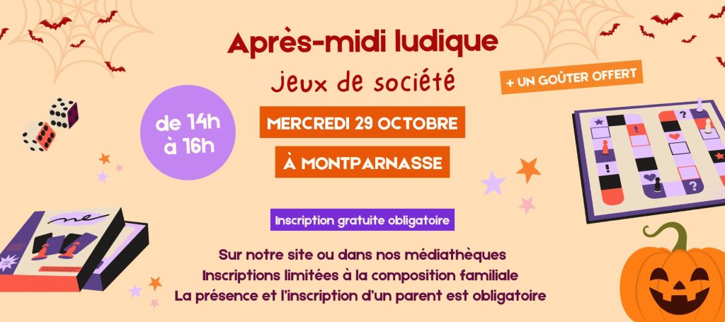 Après-midi ludique: Jeux de société🎃