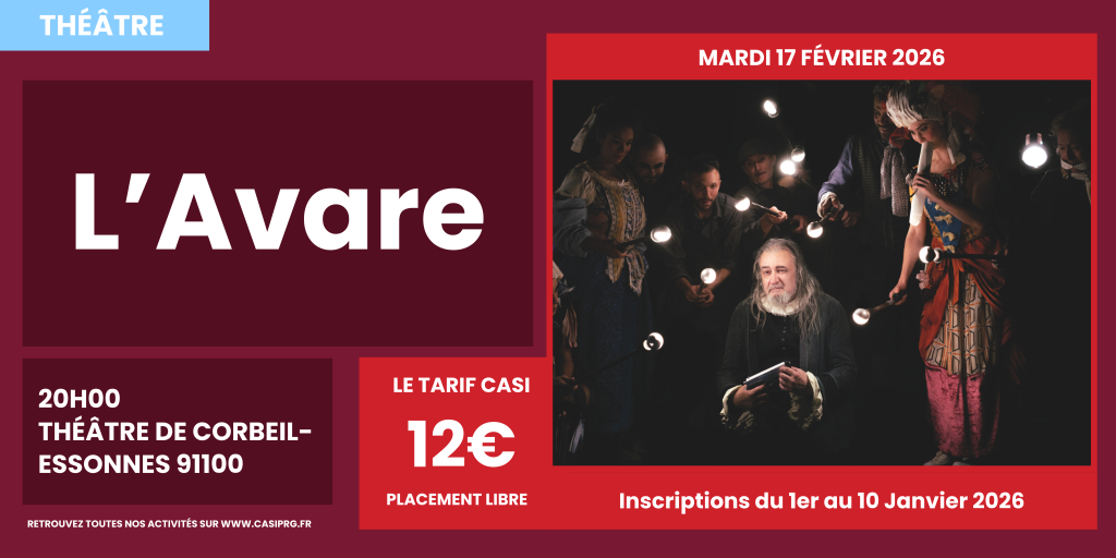 THÉÂTRE - L’AVARE