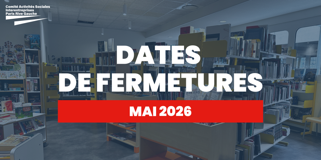 Fermetures du mois de mai